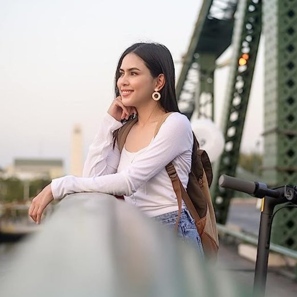 Women Bohemian Statement Rattan 6 Pair Rattan Tassel Earrings - Picture 4 of 6